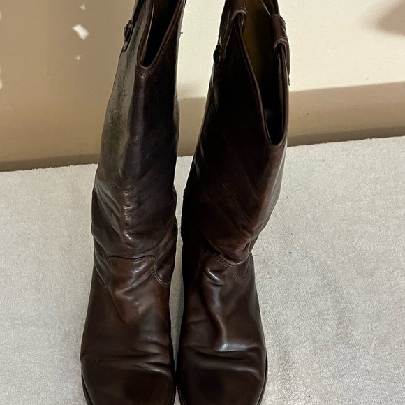 Frye Melissa Brown Boots Sz 8 - Picture 9 of 14